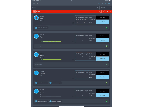 Log hours worked directly from the floor